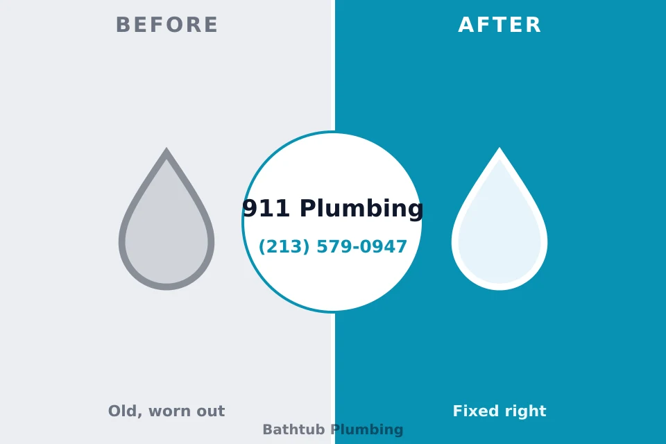 Before and after: plumbing repair Rivanna, VA
